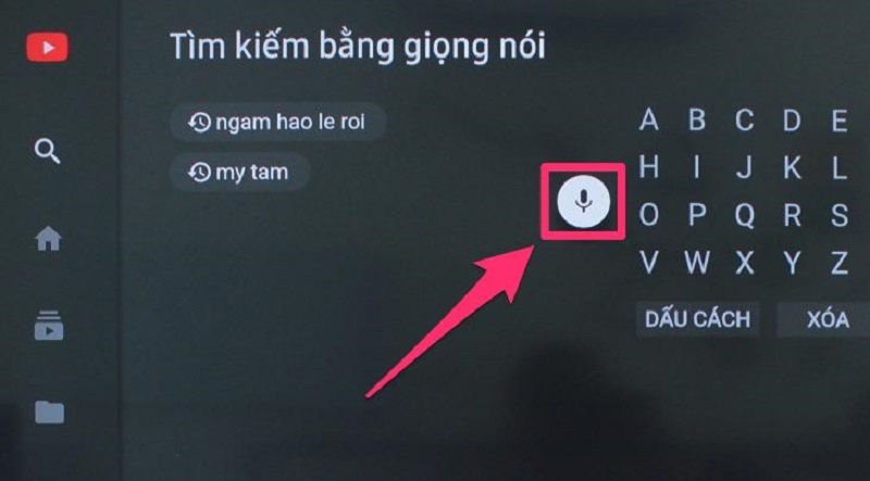 Sử dụng tính năng tìm kiếm bằng giọng nói trên Smart TV để kiểm tra cách phát âm.  (Ảnh: Internet sưu tầm)