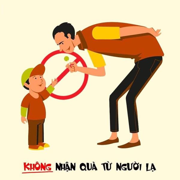 Không nhận bất cứ thứ gì từ người lạ. (Ảnh: Sưu tầm internet)