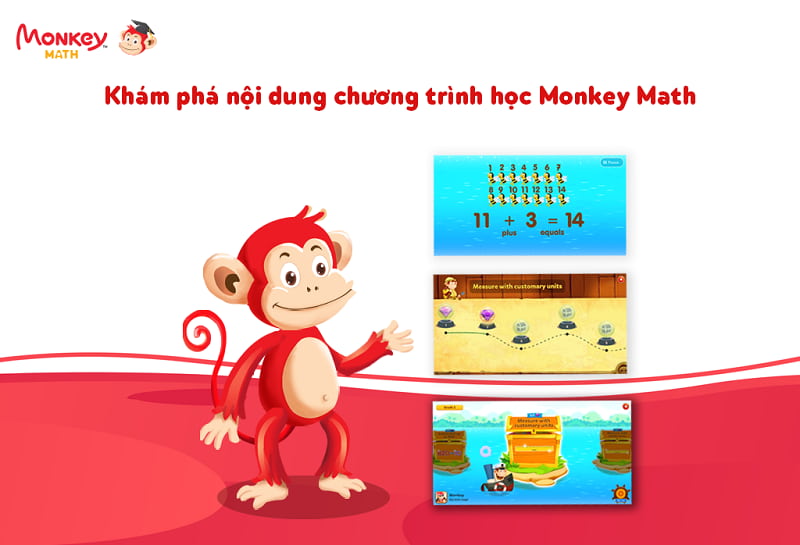 Monkey Math là ứng dụng học Toán bằng tiếng Anh, giúp con phát triển cả tư duy và ngôn ngữ. (Ảnh: Monkey)