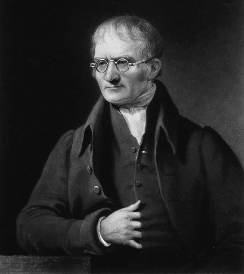 Nhà Hóa học, Vật lý học John Dalton. (Ảnh: Sưu tầm Internet)
