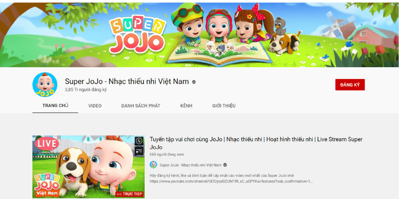 Kênh Youtube Super JoJo là một trong những kênh Youtube dạy kỹ năng sống cho trẻ bổ ích nhất  (Ảnh: Sưu tầm Internet)