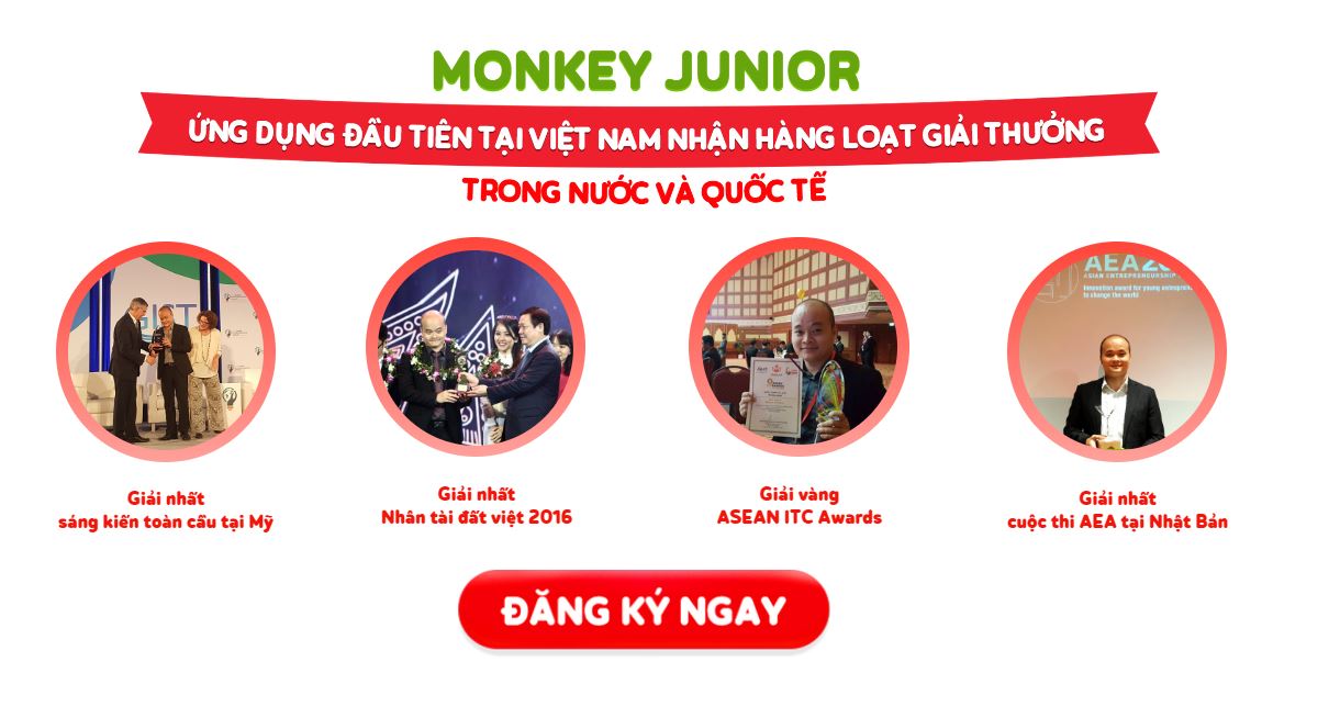 Monkey Junior - Ứng dụng tiếng Anh TOP 5 thế giới dành cho trẻ 0-10 tuổi. (Ảnh: Monkey)