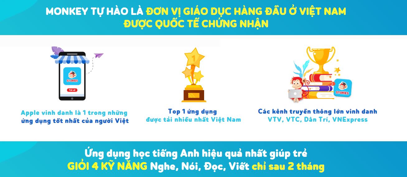 Monkey Stories - Top 1 ứng dụng được tải nhiều nhất tại Việt Nam. (Ảnh: Monkey)