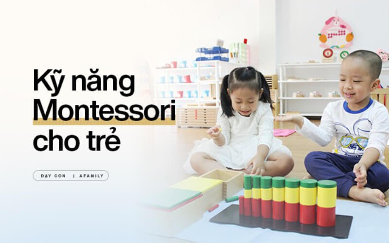 Montessori là phương pháp giáo dục trẻ học tập thông qua các giáo cụ trực quan. (Ảnh: Sưu tầm Internet)