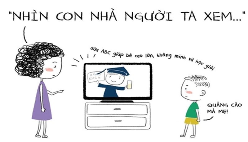 Không so sánh với “con nhà người ta”. (Ảnh: Internet)