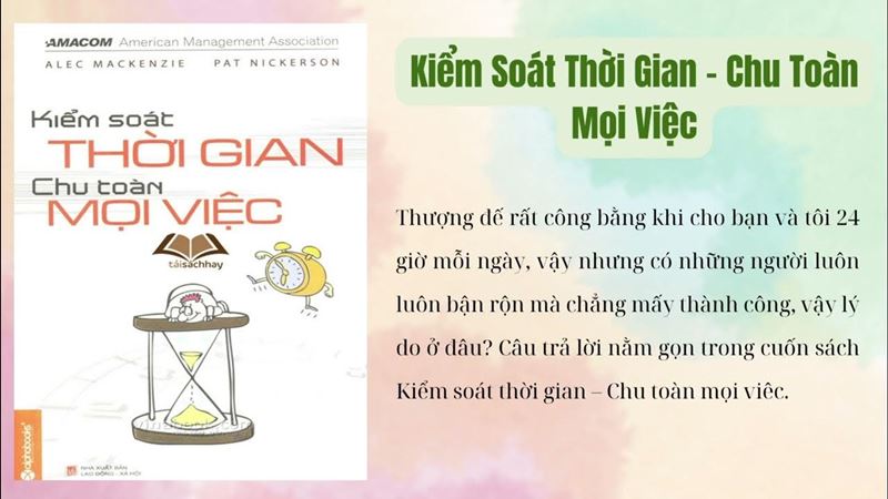 Sách Kiểm soát thời gian - Chu toàn mọi việc. (Ảnh: Internet)