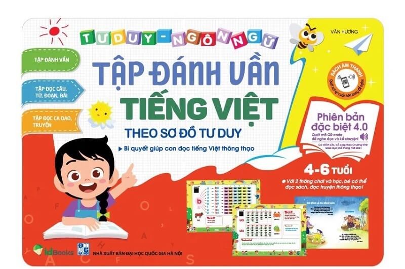 Tập Đánh Vần Tiếng Việt Theo Sơ Đồ Tư Duy. (Ảnh: Tiki)