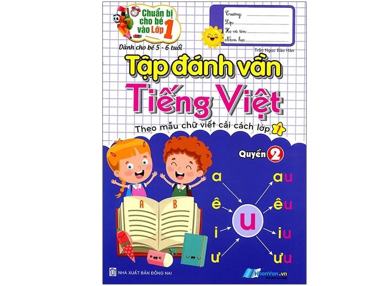 Tập Đánh Vần Tiếng Việt - Quyển 2 - 5-6 Tuổi. (Ảnh: Tiki)