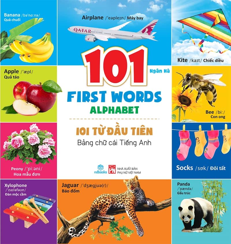 101 First Words là bộ sách giúp bé nâng cao vốn từ vựng hiệu quả. (Ảnh: Sách Việt)