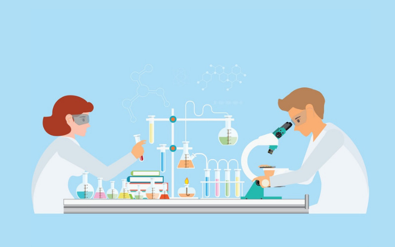 Nghiên cứu tín chất hóa học Si. (Ảnh: Shutterstock.com)