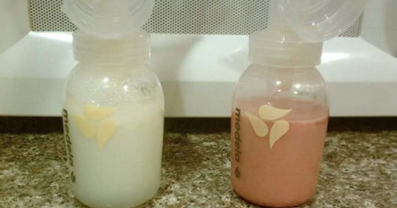 Sữa mẹ có màu lạ thường do ảnh hưởng của chế độ ăn uống. (Ảnh: Sưu tầm Internet)