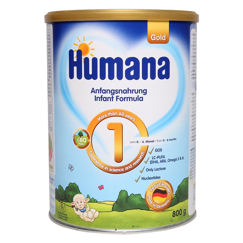 Sữa Humana được nhập khẩu từ Đức. (Ảnh: Sưu tầm Internet)