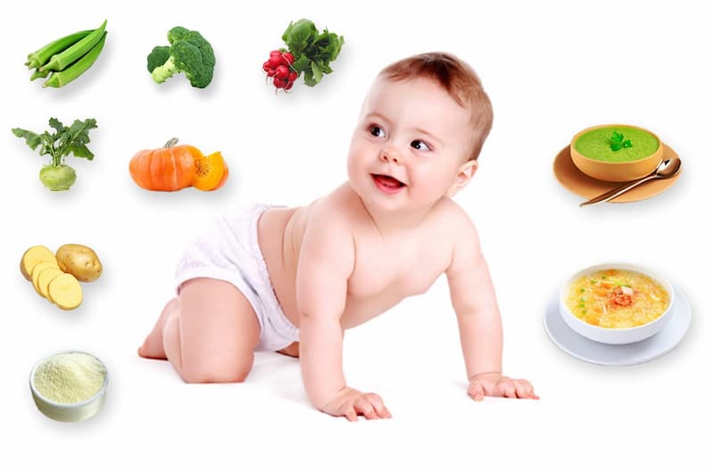 Dinh dưỡng cho bé 8 tháng cần bổ sung những dưỡng chất gì. (Ảnh: sưu tầm internet)