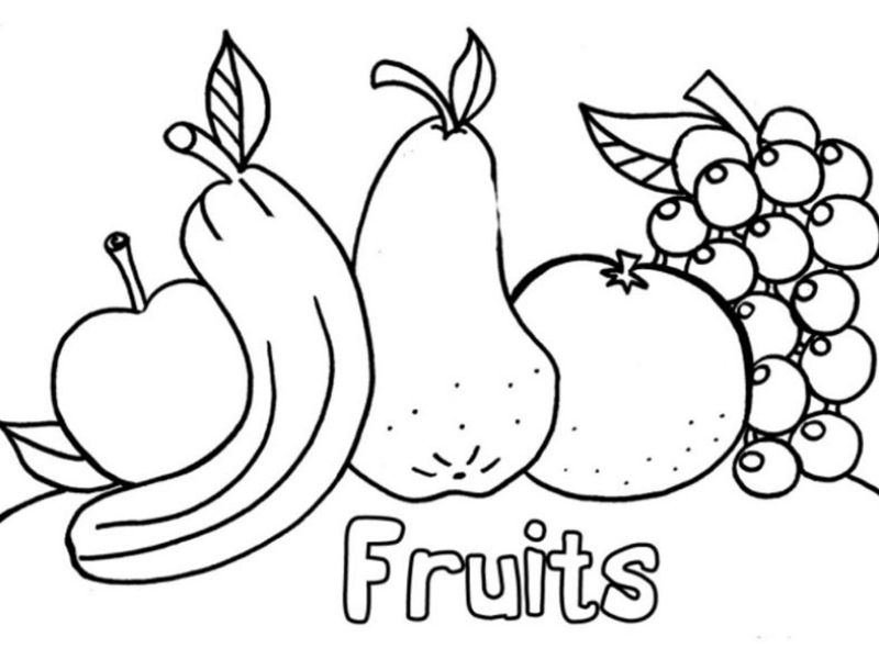 Fruit-themed pictures help 3-year-olds learn English.  (Photo: Internet Collection)