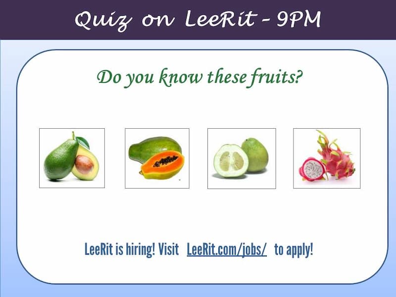 Một số câu hỏi tiếng Anh cho trẻ em về chủ đề trái cây.  (Ảnh: Internet)