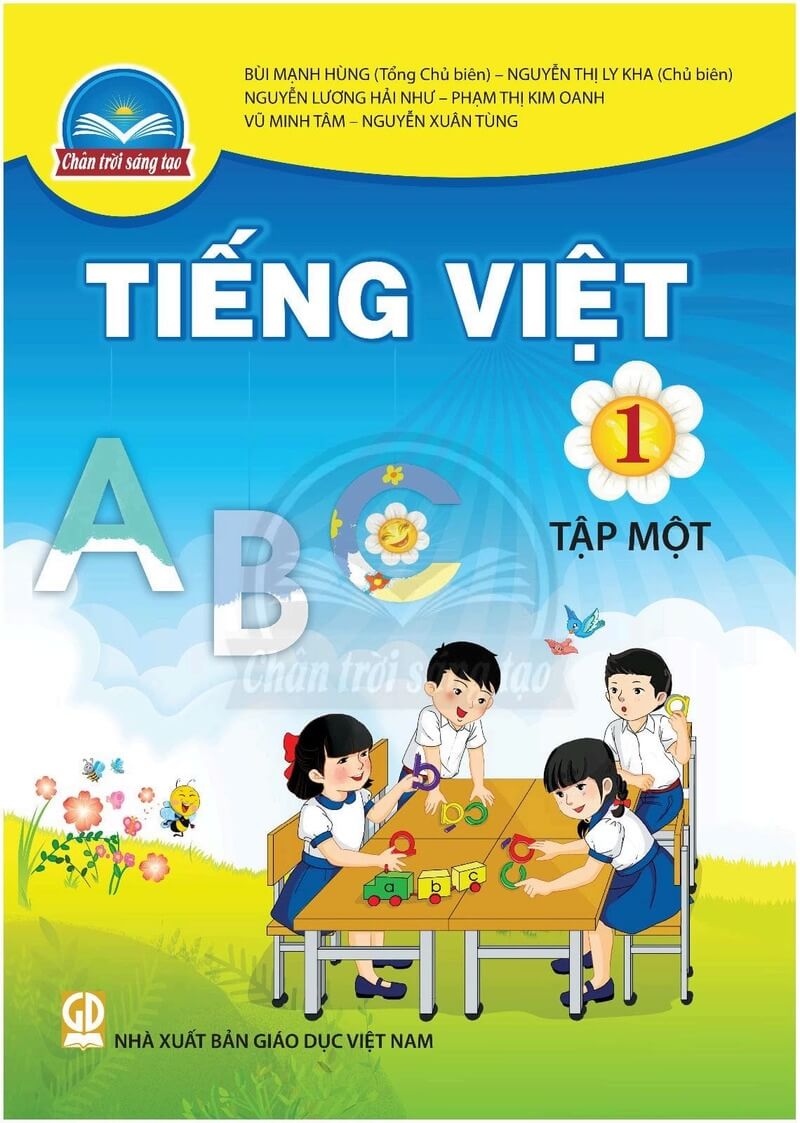 Sách tiếng Việt lớp 1, tập 1 Chân Trời Sáng Tạo. (Ảnh: Mê Tải Sách)