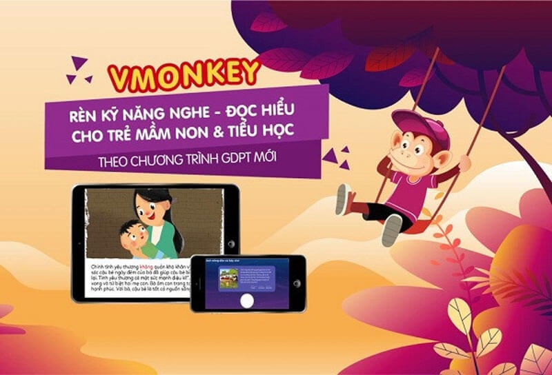 Xây dựng nền tảng tiếng Việt vững chắc cho bé cùng Vmonkey. (Ảnh: Monkey)