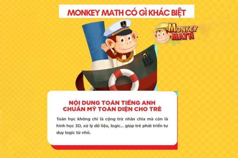 Học toán thú vị hơn cùng với Monkey Math. (Ảnh: Monkey)