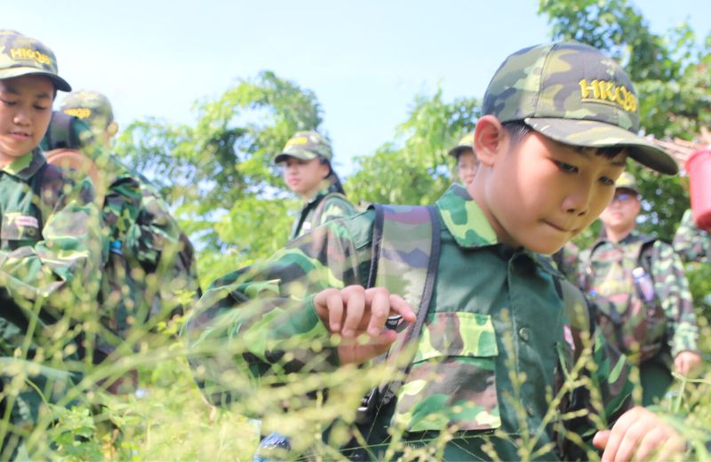 Trại hè quân đội cho trẻ em ngày càng nhận được nhiều sự quan tâm của các bậc phụ huynh.  (Ảnh: Sưu tầm Internet)