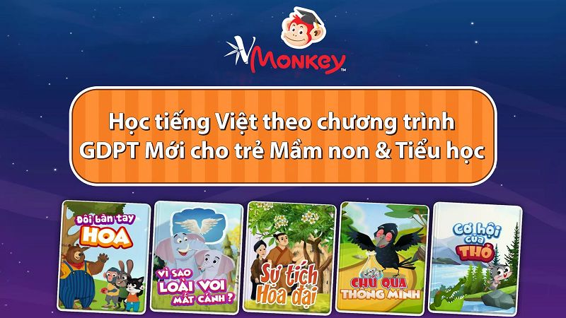 Nắm chắc kiến thức tiếng Việt lớp 4 với Vmonkey. (Ảnh: Monkey)