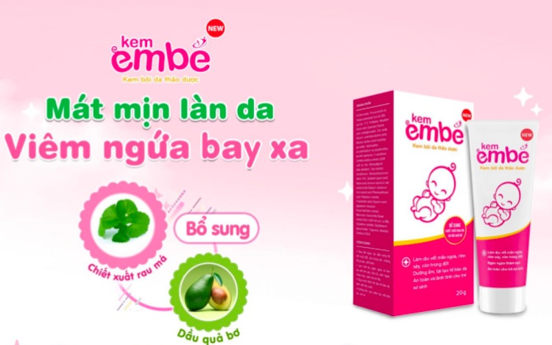 Kem em bé có thành phần 100% từ thiên nhiên, tốt cho da em bé khi bị côn trùng cắn (Nguồn: Sưu tầm Internet)