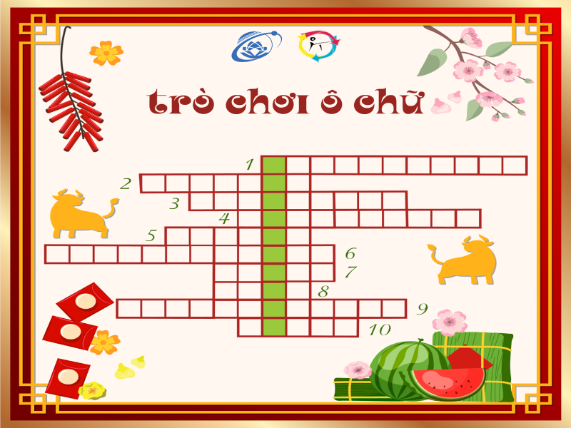 Trò chơi ô chữ tiếng Việt có cách thức chơi đơn giản (Ảnh: www.uit.edu.vn) 