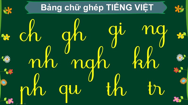 Hiểu bảng chữ cái ghép trong tiếng Việt.  (Ảnh: Youtube)
