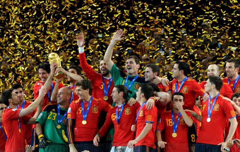 Đội hình đã đưa Tây Ban Nha lên ngôi vương thế giới tại World Cup 2010. (Ảnh: Sưu tầm Internet)
