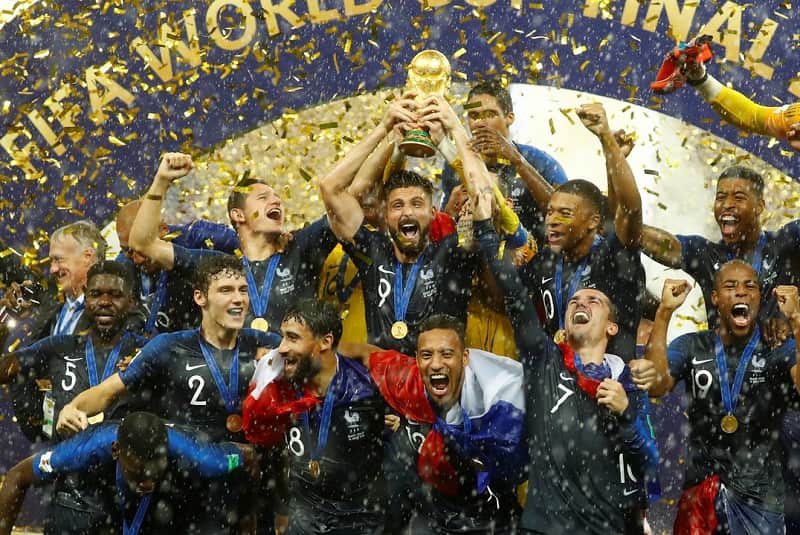 Tuyển Pháp đăng quang ngôi vương World Cup 2018. (Ảnh: Sưu tầm Internet)
