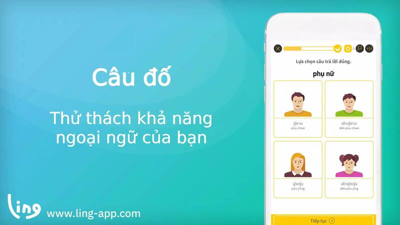 Học tiếng Việt thú vị hơn với ứng dụng Ling.  (Ảnh: Ling - ứng dụng)