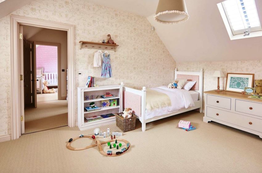 Mô tả diện tích căn phòng sẽ giúp người đọc dễ dàng hình dung nơi bé ngủ mỗi ngày.  (Ảnh: Sưu tầm Internet)