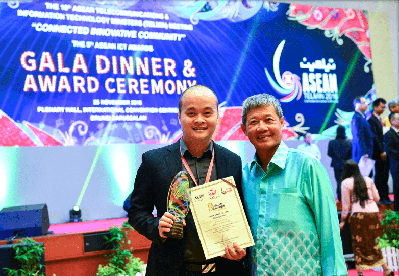 Gold Prize at ASEAN ICT Awards in Brunei in 2016